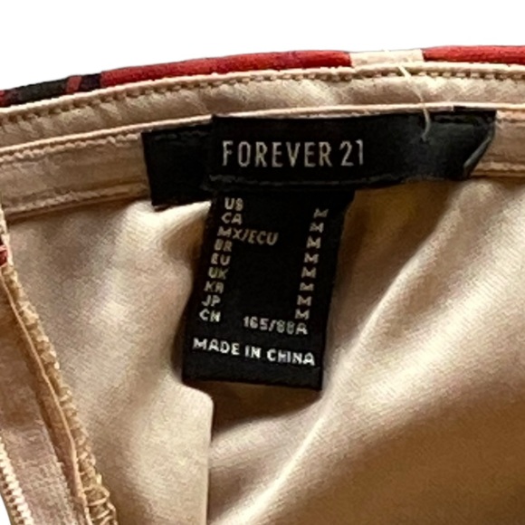 Forever 21 Floral Gloves Strapless Dress NWT Size M. NWT Excellent Condition! - Picture 7 of 14